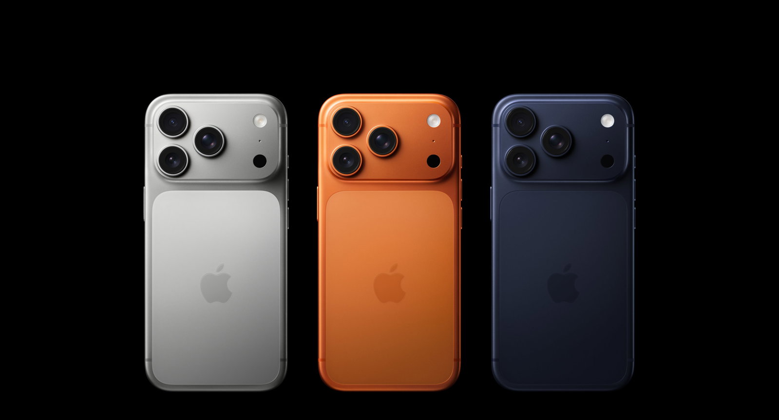 TechDogs-"An Image Of The iPhone 17 Pro And Its Three Color Options"